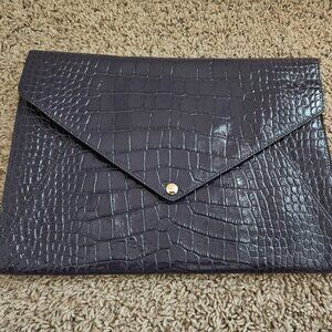 Coach Purple Snakeskin Clutch